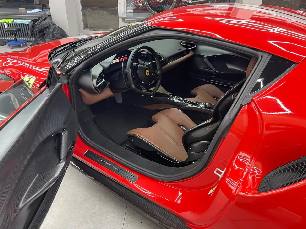 Ferrari 296 GTB 2023, rear view — Veyra Cars, Europe. The Ferrari 296 GTB is built for drivers who want the car itself to be the point of the…