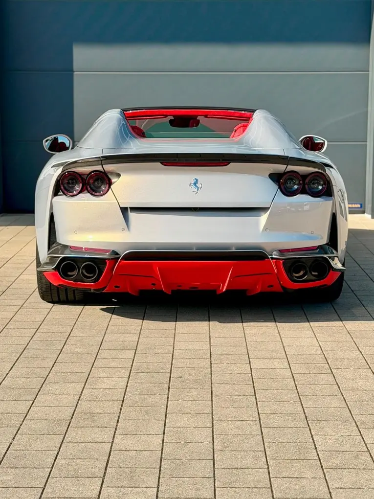 Ferrari 812 GTS 2024, rear view — Veyra Cars, Europe. The 2024 Ferrari 812 GTS pairs a 789 hp output with four seats, a combination that sets…
