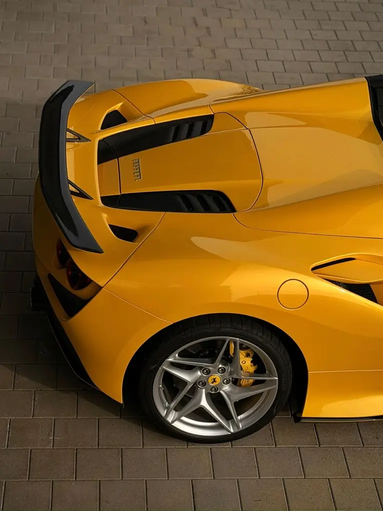 Ferrari F8 SPIDER 2023, exterior — Veyra Cars, Europe. The Ferrari F8 Spider pairs a twin-turbo V8 producing 720 hp with a folding hard top,…