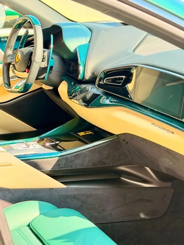 Ferrari Purosangue Atelier 2025, dashboard — Veyra Cars, Europe. The Ferrari Purosangue Atelier is the rare Ferrari built to carry four. Its 715 hp V12…