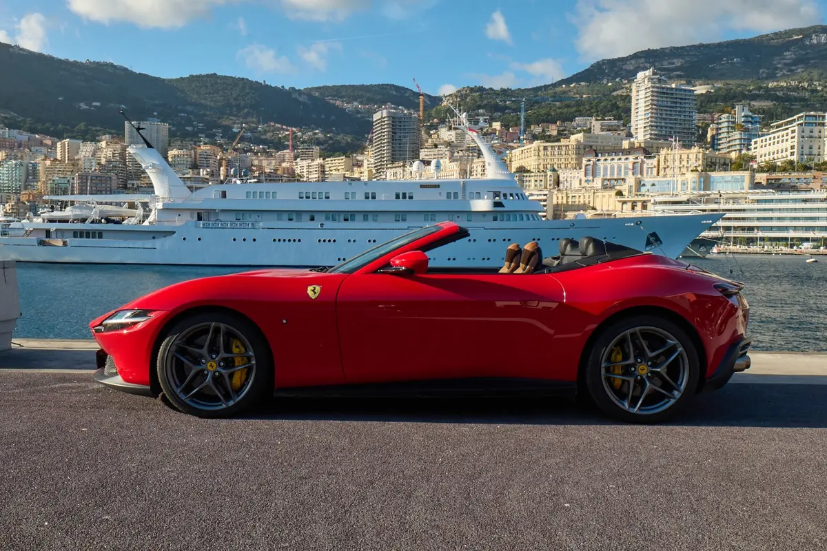 Ferrari Roma Spider 2024, exterior — Veyra Cars, Europe. The Ferrari Roma Spider pairs a 620 hp V8 with a two-seat cabin built for open-air…