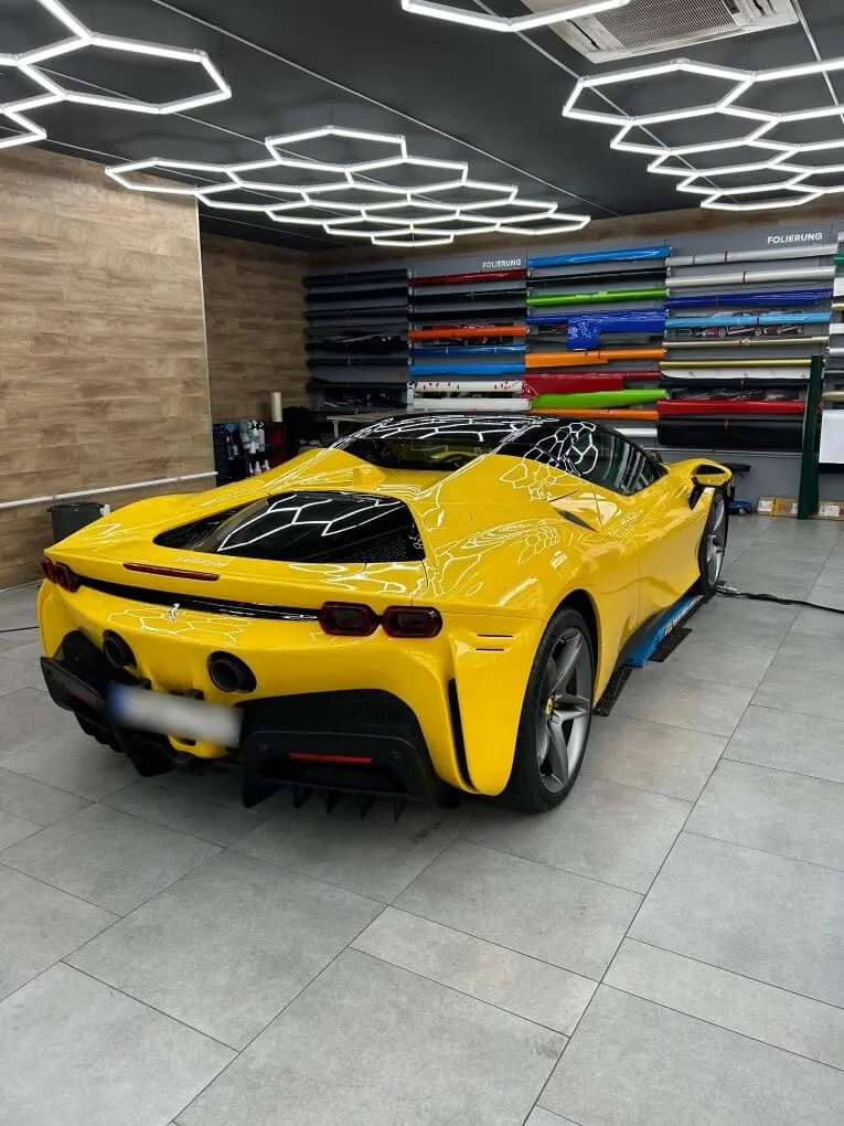 Ferrari SF90 Spider 2024, rear view — Veyra Cars, Europe. The Ferrari SF90 Spider is the most powerful car in this fleet, with 986 hp sent through…