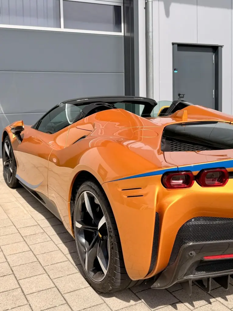 Ferrari SF90 Spider Tailor Made 2025, exterior — Veyra Cars, Europe. The Ferrari SF90 Spider Tailor Made sits at the top of the range on offer, with 986 hp…