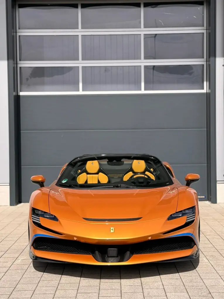 Ferrari SF90 Spider Tailor Made 2025, front view — Veyra Cars, Europe. The Ferrari SF90 Spider Tailor Made sits at the top of the range on offer, with 986 hp…