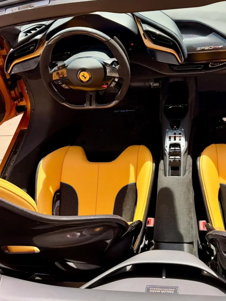 Ferrari SF90 Spider Tailor Made 2025, dashboard — Veyra Cars, Europe. The Ferrari SF90 Spider Tailor Made sits at the top of the range on offer, with 986 hp…