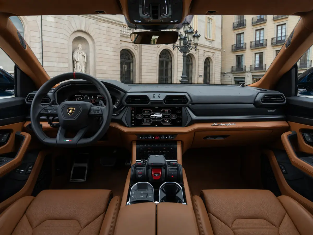 Lamborghini Urus SE 2025, dashboard — Veyra Cars, Europe. The 2025 Lamborghini Urus SE brings 800 hp and five-seat practicality together in a way…