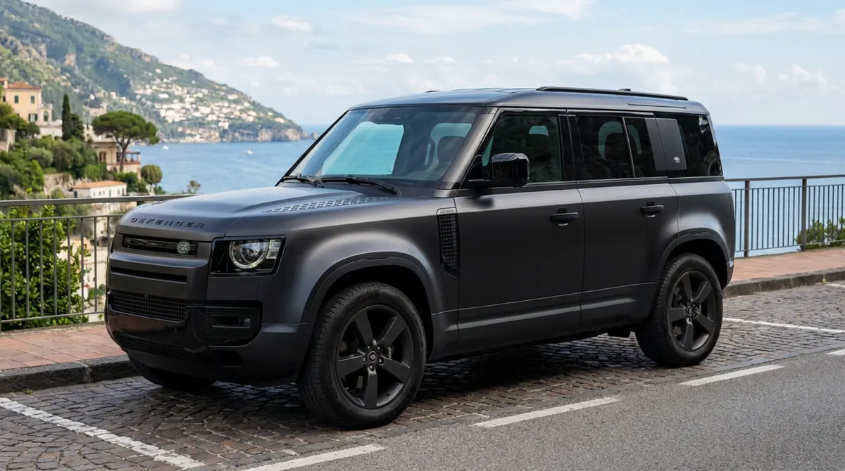 Land Rover Defender 2024 — Veyra Cars, Europe. The 2024 Land Rover Defender pairs a 400 hp drivetrain with genuine seven-seat capacity,…