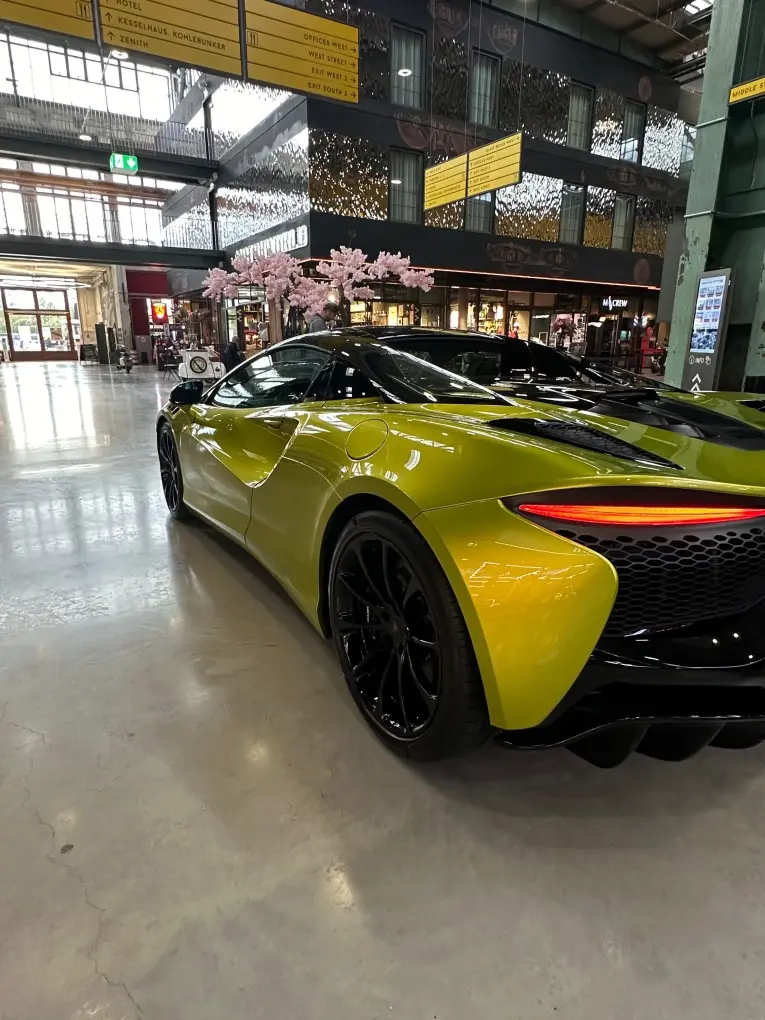 McLaren Artura Spider 2024, exterior — Veyra Cars, Europe. The McLaren Artura Spider pairs a folding hard-top with the low, wide stance the marque…