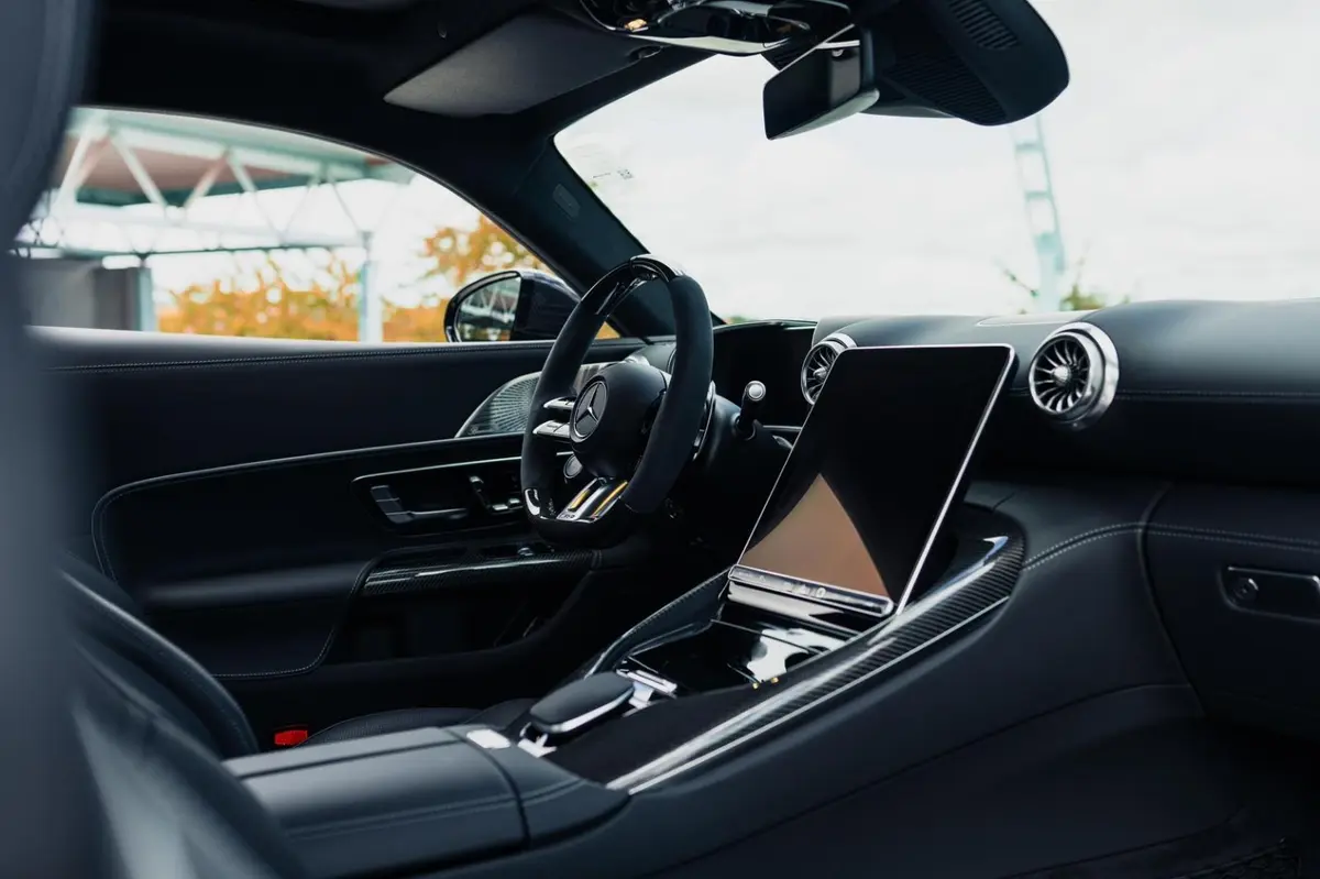 Mercedes Benz GT63 AMG Coupe 2024, rear view — Veyra Cars, Europe. The Mercedes-Benz GT63 AMG Coupe reads as a statement rather than a mere sports car: a…