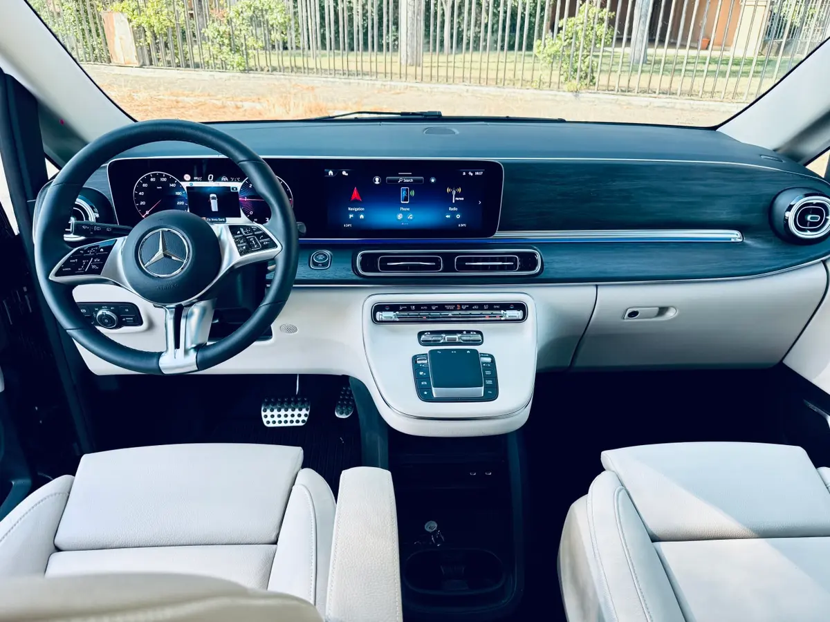 Mercedes Benz V300 4x4 XL VIP (Captain, 7 seat) 2025, rear view — Veyra Cars, Europe. The 2025 Mercedes Benz V300 4x4 XL VIP arrives configured for people who need space…