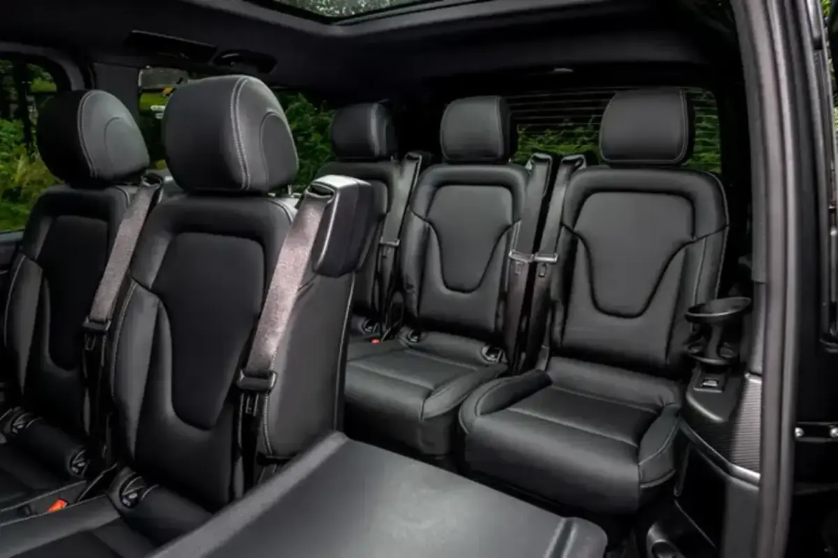 Mercedes Benz V300 8 seats 2025, exterior — Veyra Cars, Europe. The 2025 Mercedes Benz V300 is built for journeys that involve more than one traveler's…