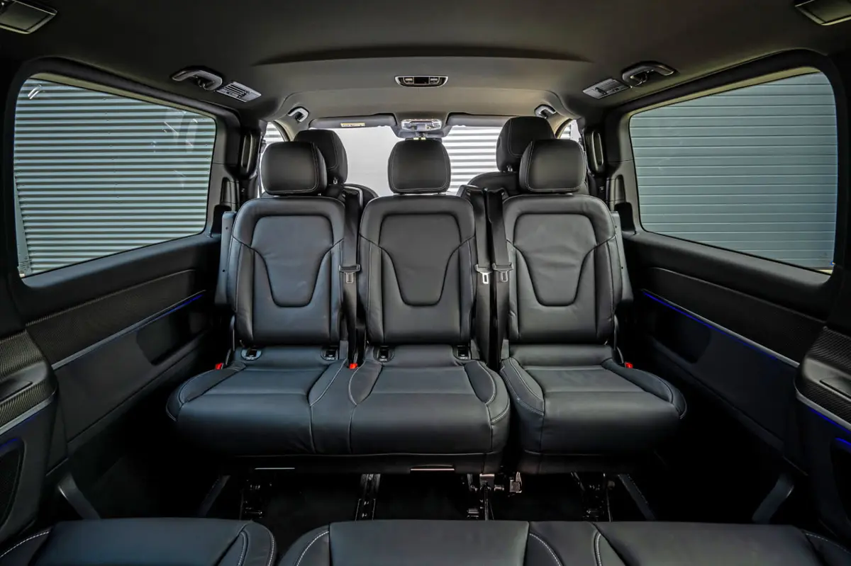 Mercedes Benz V300 8 seats 2025, interior — Veyra Cars, Europe. The 2025 Mercedes Benz V300 is built for journeys that involve more than one traveler's…