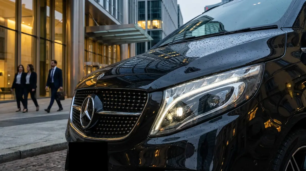 Mercedes V Class 2026, front view — Veyra Cars, Europe. The Mercedes Benz V Class is built around one priority: moving a group of up to eight…