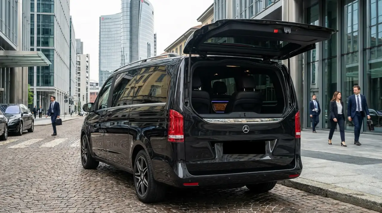 Mercedes V Class 2026, rear view — Veyra Cars, Europe. The Mercedes Benz V Class is built around one priority: moving a group of up to eight…