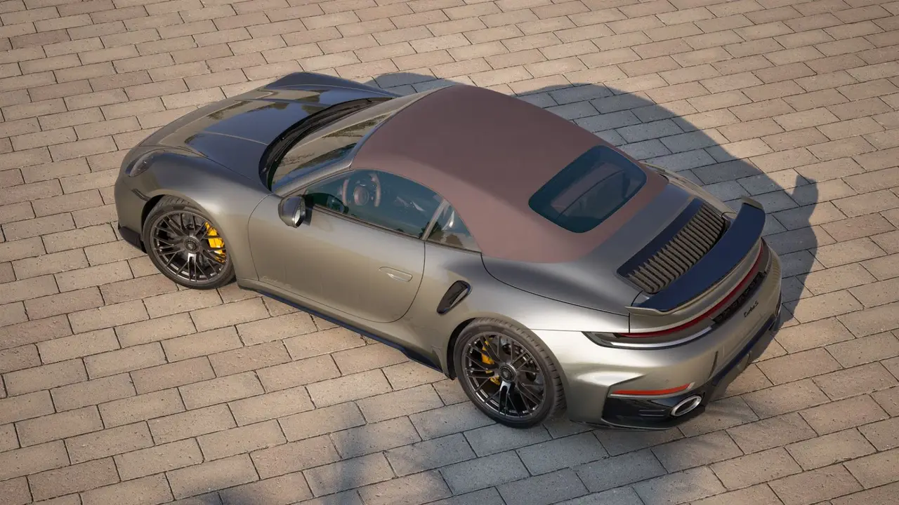 Porsche 911 992 Carrera Turbo S Cabrio 2026, front view — Veyra Cars, Europe. The 2026 Porsche 911 992 Carrera Turbo S Cabrio pairs 650 hp with the four-seat…