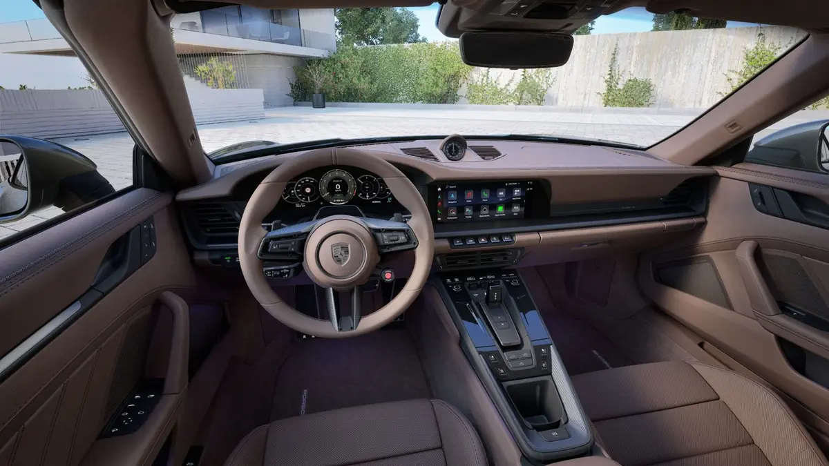 Porsche 911 992 Carrera Turbo S Cabrio 2026, rear view — Veyra Cars, Europe. The 2026 Porsche 911 992 Carrera Turbo S Cabrio pairs 650 hp with the four-seat…
