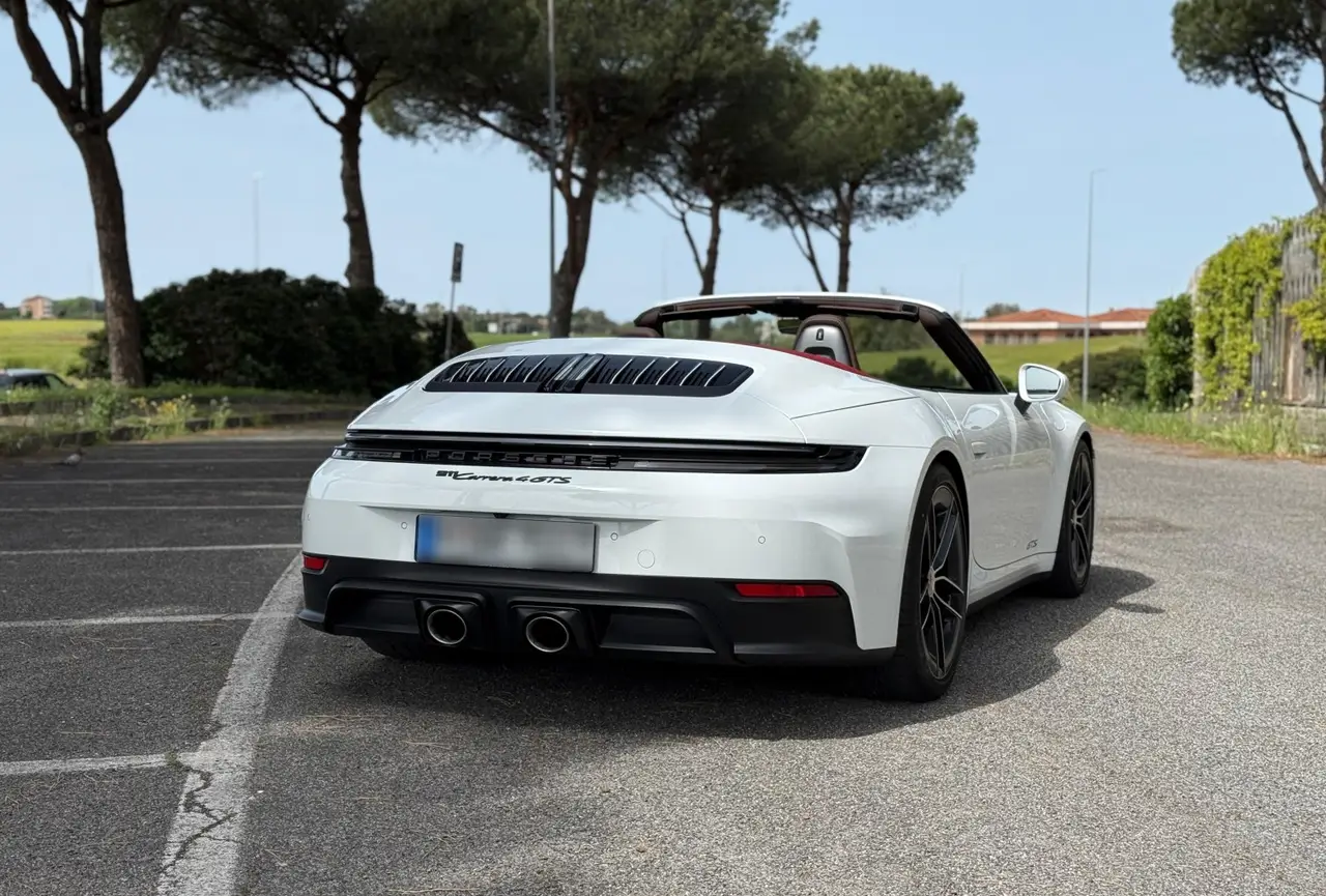 Porsche 992.2 Carrera 4 GTS Cabrio 2025, rear view — Veyra Cars, Europe. The 2025 Porsche 992.2 Carrera 4 GTS Cabrio pairs 540 hp with all-wheel drive, a…