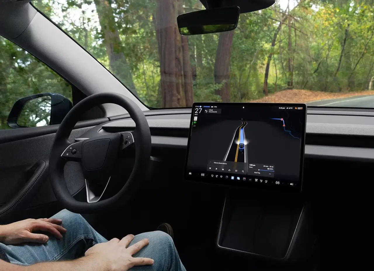 Tesla Model 3 Performance 2026, dashboard — Veyra Cars, Europe. The 2026 Tesla Model 3 Performance brings 510 hp to a saloon shape that stays composed…