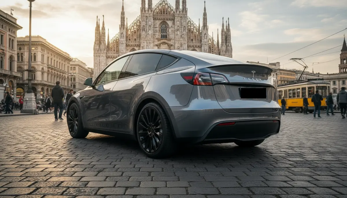 Tesla Model Y Long Range 2023, exterior — Veyra Cars, Europe. The 2023 Tesla Model Y Long Range brings 378 hp and a quiet, composed driving character…