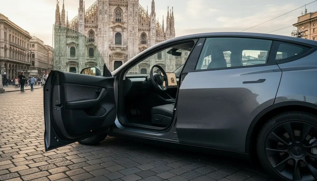 Tesla Model Y Long Range 2023, interior — Veyra Cars, Europe. The 2023 Tesla Model Y Long Range brings 378 hp and a quiet, composed driving character…